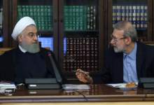 توییت روحانی در بدرقه لاریجانی