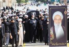 (تصاویر) تشییع پیکر آیت الله ممدوحی در قم