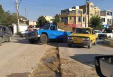 دردسرهای کنده‌کارهای شهر  یاسوج/ سایپا گیر افتاد ( + تصاویر )  <img src="/images/picture_icon.png" width="11" height="10" border="0" align="top">
