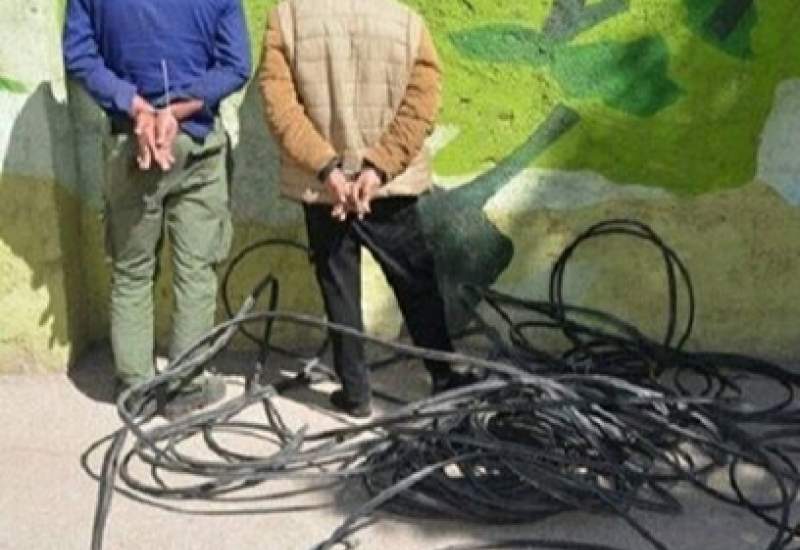 دستگیری سارقان سیم و کابل برق با اعتراف به  ۱۵ سرقت در گچساران