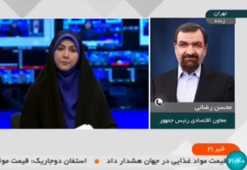 (ویدئو) گاف محسن رضایی در گفت‌وگوی تلویزیونی
