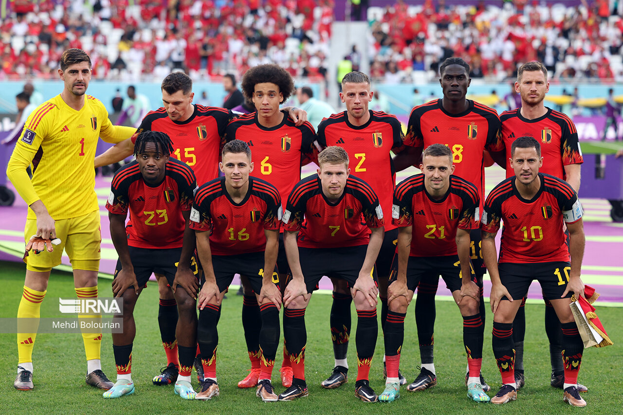 بازی تیم های بلژیک و مراکش