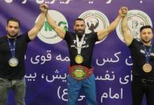 کسب مقام قهرمانی توسط قوی‌ترین مرد کهگیلویه و بویراحمد