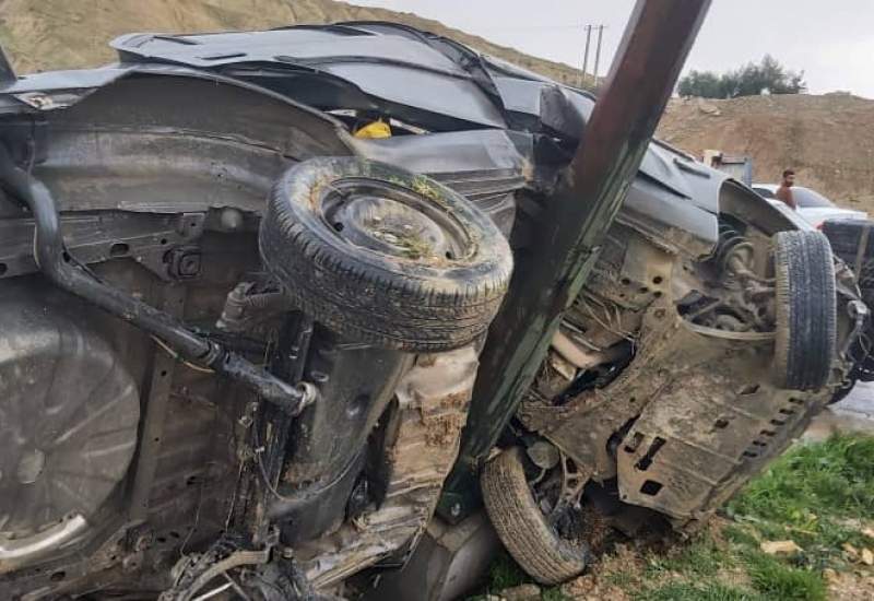 نجات معجزه آسای راننده خودرو پژو ۴۰۵ در دهدشت