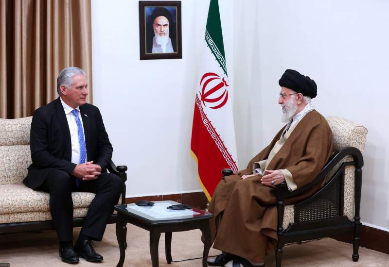 تصاویر/ رئیس‌جمهور کوبا با رهبر انقلاب دیدار کرد  <img src="https://www.kebnanews.ir/images/picture_icon.png" width="11" height="10" border="0" align="top">