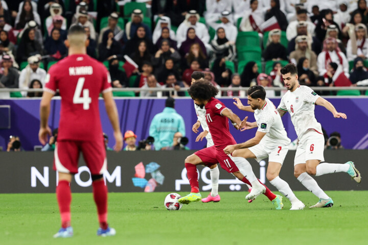 پایان نیمه نخست/ ایران یک - قطر دو