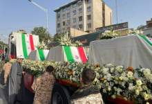 تصاویری از حضور سردار قاآنی در مراسم تشییع شهدای دفاع مقدس در تهران  <img src="/images/video_icon.png" width="11" height="10" border="0" align="top">