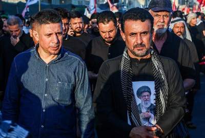 تصاویر | تشییع پیکر رهبر شهید انقلاب در نجف -2  <img src="/images/picture_icon.png" width="11" height="10" border="0" align="top">