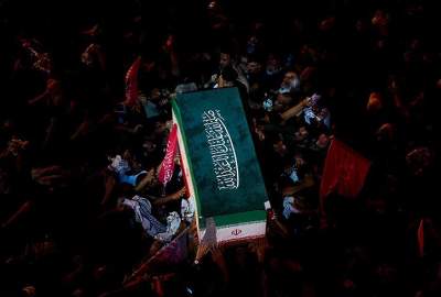 تصاویر|  تشییع پیکر رهبر شهید انقلاب در کربلا معلی - 2  <img src="/images/picture_icon.png" width="11" height="10" border="0" align="top">