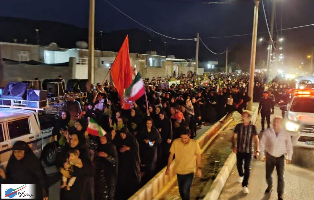 پیکر شهید سید فرشاد علوی در میان استقبال بی نظیر چاروسایی ها به زادگاهش رسید