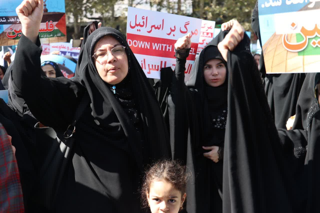 تجمع مردم یاسوج در حمایت از فلسطین