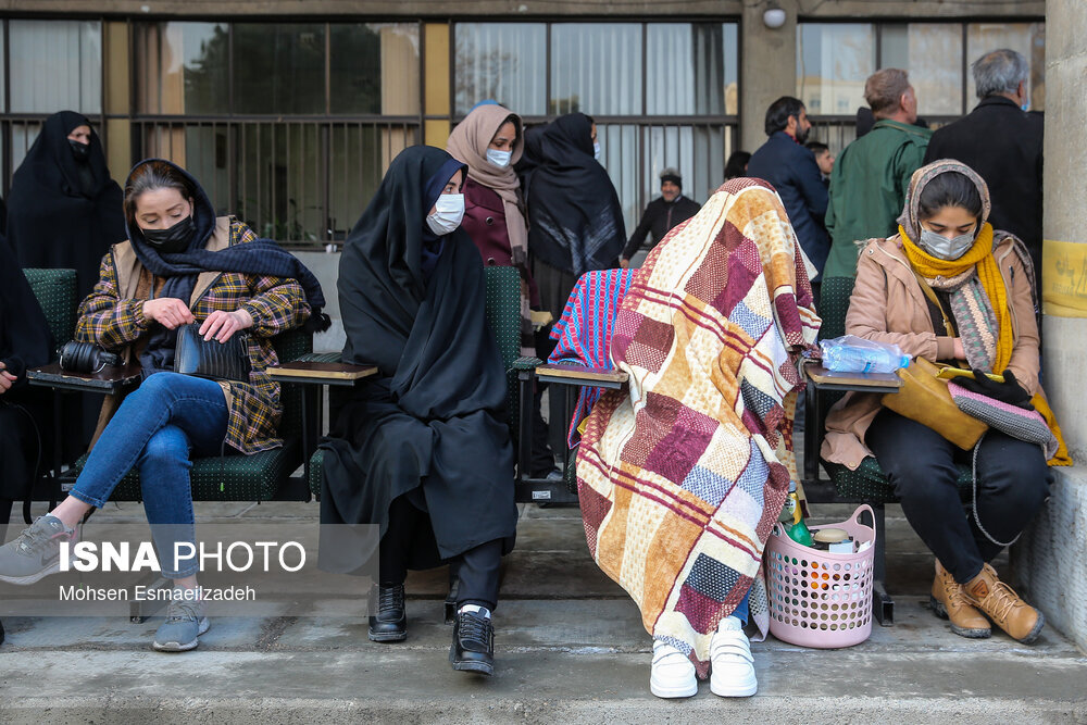 عجیب‌ترین پوشش داوطلب اولین کنکور زمستانی در ایران! + عکس