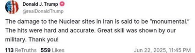 توئیت ترامپ